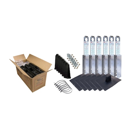 Super Anchor Safety ARS 2x8 Fall Arrest Anchor Kit 14ga SST. Retail Box of 6 Anchors 1001